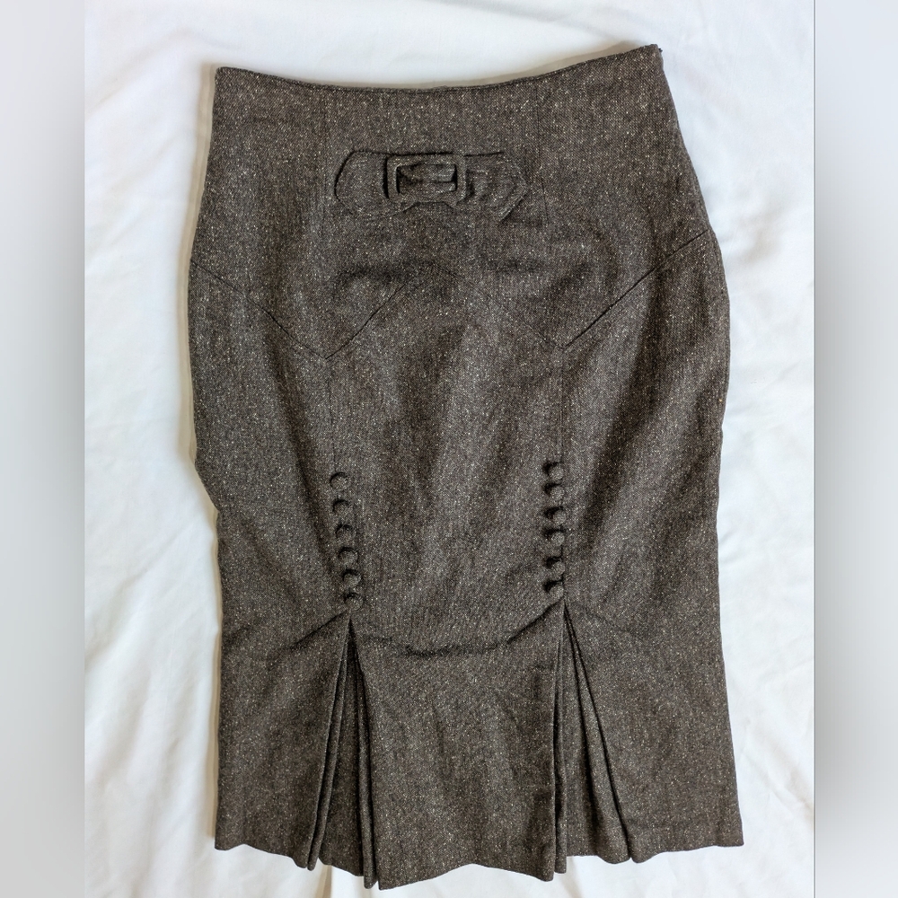 Elegant Gray Women's Pencil Skirt